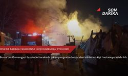 Bursa’da baraka yangınında 1 kişi dumandan etkilendi