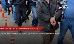 İstanbul'da suç örgütlerine operasyon: 10 gözaltı