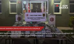 Hakkari sınırında 259 kilo uyuşturucu ele geçirildi