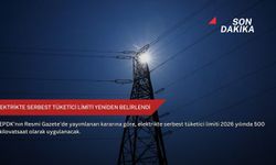 Elektrikte serbest tüketici limiti yeniden belirlendi
