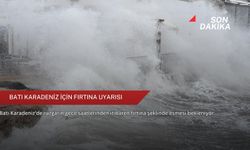Batı Karadeniz için fırtına uyarısı