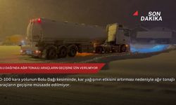 Bolu Dağı'nda ağır tonajlı araçların geçişine izin verilmiyor