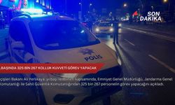 Yılbaşında 325 bin 267 kolluk kuvveti görev yapacak