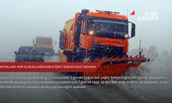Karayolları, kar ve buzla mücadele için 7 gün 24 saat sahada
