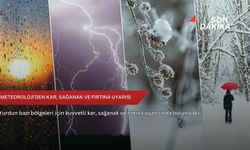 Meteoroloji'den kar, sağanak ve fırtına uyarısı
