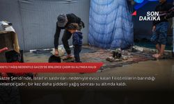 Şiddetli yağış nedeniyle Gazze’de binlerce çadır su altında kaldı