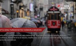 Hafta sonu yurdun batısı yağmurlu geçecek