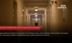 Konaklama tesisinden İsrailli şirketin rezervasyon talebine ret