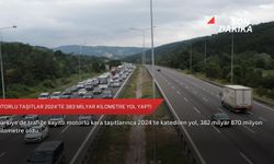 Motorlu taşıtlar 2024’te 383 milyar kilometre yol yaptı