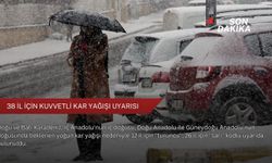 38 il için kuvvetli kar yağışı uyarısı