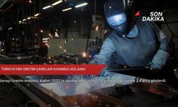 Türkiye'nin üretim çarkları kasımda hızlandı