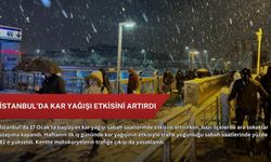 İstanbul'da kar yağışı etkisini artırdı
