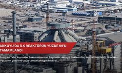 Akkuyu'da ilk reaktörün yüzde 99'u tamamlandı
