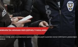 Ankara'da aranan 1025 şüpheli yakalandı