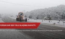 Yoğun kar 320 yolu ulaşıma kapattı