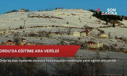 Ordu'da eğitime ara verildi
