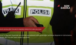Trafik güvenliğini tehlikeye düşüren sürücüye 15 bin lira ceza