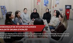 Osmangazi’de kitapseverlerden kolektif okuma etkinliği