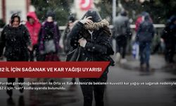 12 il için sağanak ve kar yağışı uyarısı