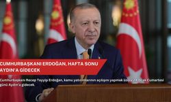 Cumhurbaşkanı Erdoğan, hafta sonu Aydın'a gidecek