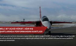 Milli jet uçağı HÜRJET, ağır kış şartlarında performansını kanıtladı