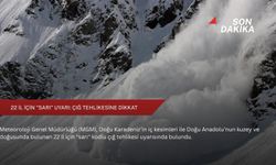 22 il için "sarı" uyarı: Çığ tehlikesine dikkat