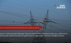 Hatay'da elektrik kesintilerinin giderilmesi için çalışmalar sürüyor