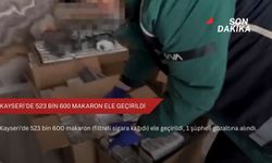 Kayseri'de 523 bin 600 makaron ele geçirildi