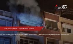 Kocaeli'de 4 katlı apartmanda yangın