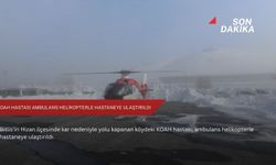 KOAH hastası ambulans helikopterle hastaneye ulaştırıldı