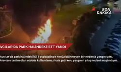 Avcılar'da park halindeki İETT yandı