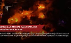 Bursa'da kimyasal yüzey kaplama fabrikasında yangın