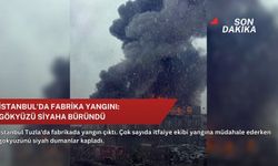 İstanbul'da fabrika yangını: Gökyüzü siyaha büründü