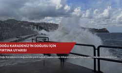 Doğu Karadeniz'in doğusu için fırtına uyarısı