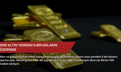 Ons altın yeniden 5 bin doların üzerinde