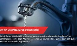 Bursa Osmangazi'de su kesintisi