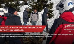 Uludağ’da kızak faciası: Dereye uçan tatilciyi JAK kurtardı
