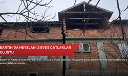 Bartın'da heyelan: 3 evde çatlaklar oluştu