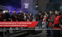 Kahramanmaraş'ta depremlerde hayatını kaybedenler anıldı