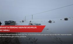 Sivas'ta öğrenci servisi devrildi: 10 yaralı