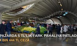 Pazarda 5 TL’lik fark pahalıya patladı: 4 bin 444 TL ceza