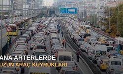 Ana arterlerde uzun araç kuyrukları