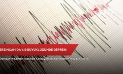 Erzincan'da 4,9 büyüklüğünde deprem
