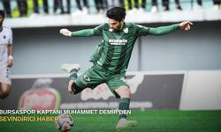 Bursaspor kaptanı Muhammet Demir’den sevindirici haber