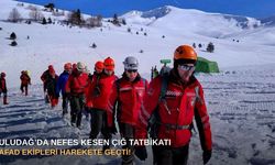 Uludağ’da nefes kesen çığ tatbikatı: AFAD ekipleri harekete geçti!