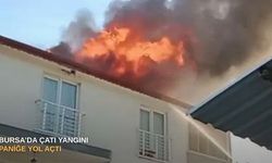 Bursa’da çatı yangını paniğe yol açtı