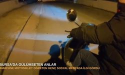 Bursa’da gülümseten anlar : Annesine motosiklet öğreten genç sosyal medyada ilgi gördü
