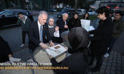 İnegöl İşletme Fakültesinde 500 öğrenciyle iftar sofrası kuruldu