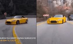 Bursa’da drift yapan sürücüye 140 bin TL ceza