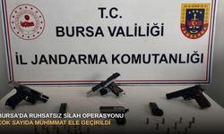 Bursa’da ruhsatsız silah operasyonu: Çok sayıda mühimmat ele geçirildi